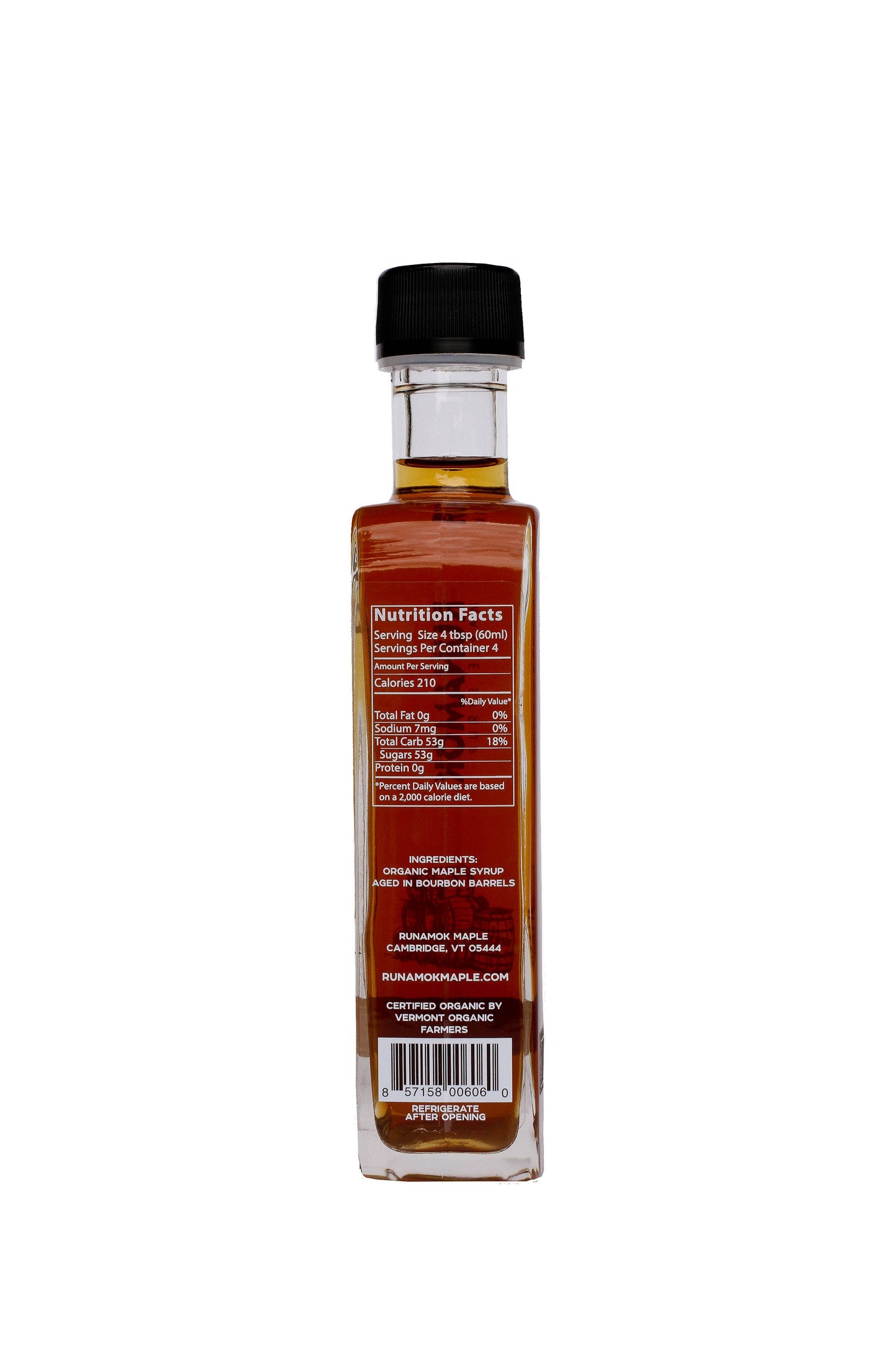 Best Selling Bourbon Barrel-Aged Organic Vermont Maple Syrup