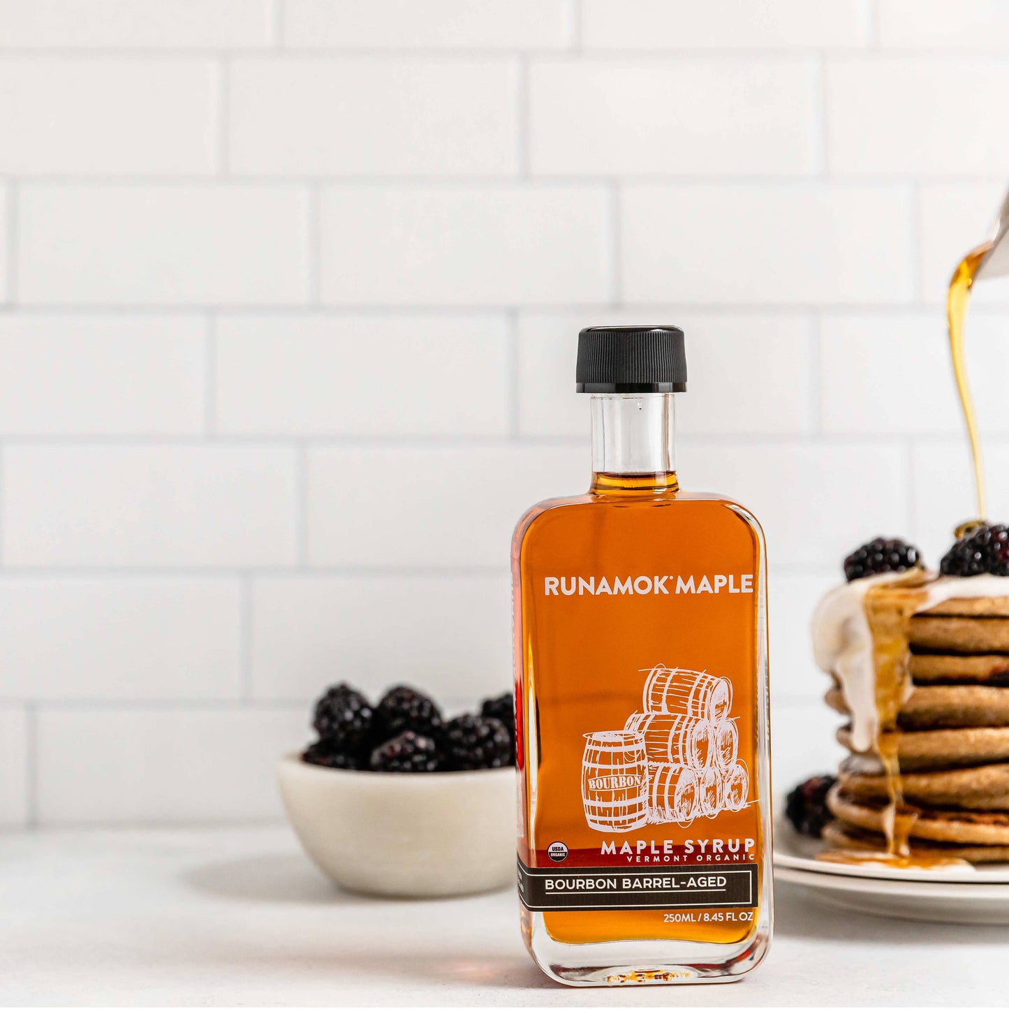 Best Selling Bourbon Barrel-Aged Organic Vermont Maple Syrup