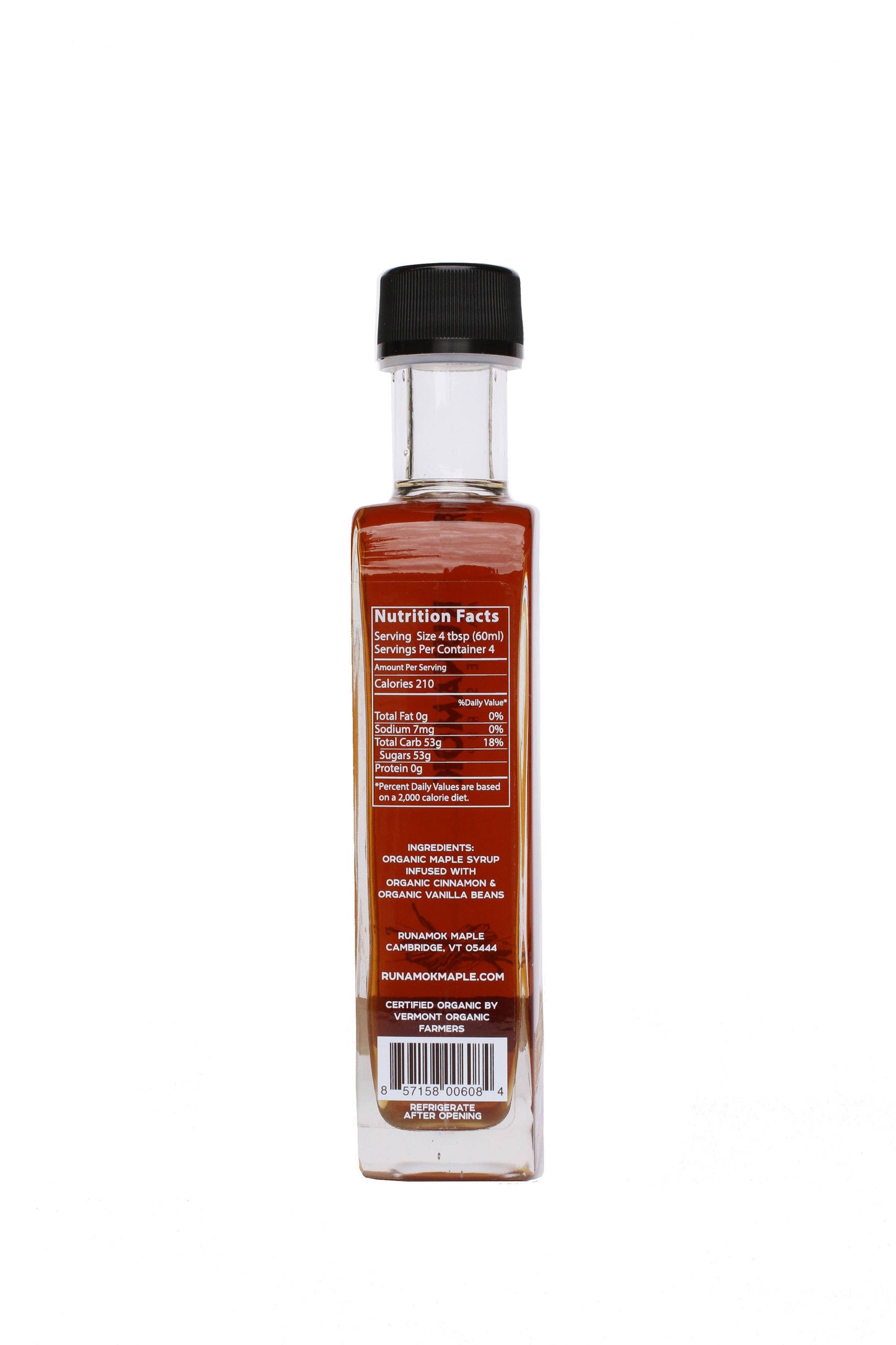 Cinnamon + Vanilla Infused Maple Syrup 250ml