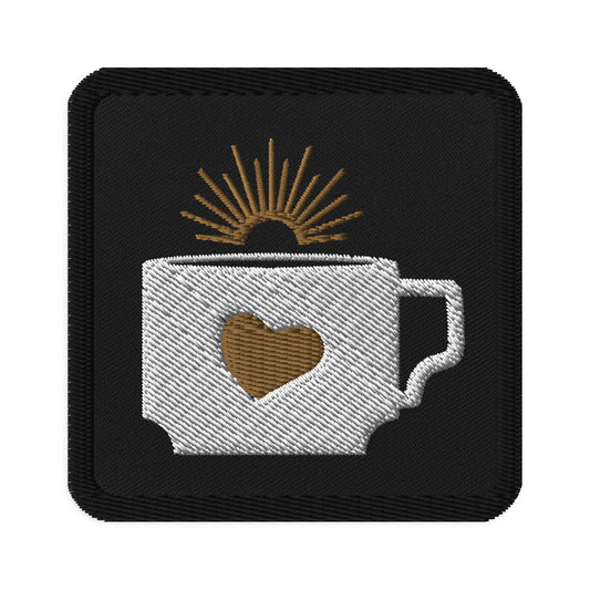 Coffee Cup Embroidered patch