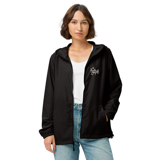 Agape Unisex lightweight zip up windbreaker